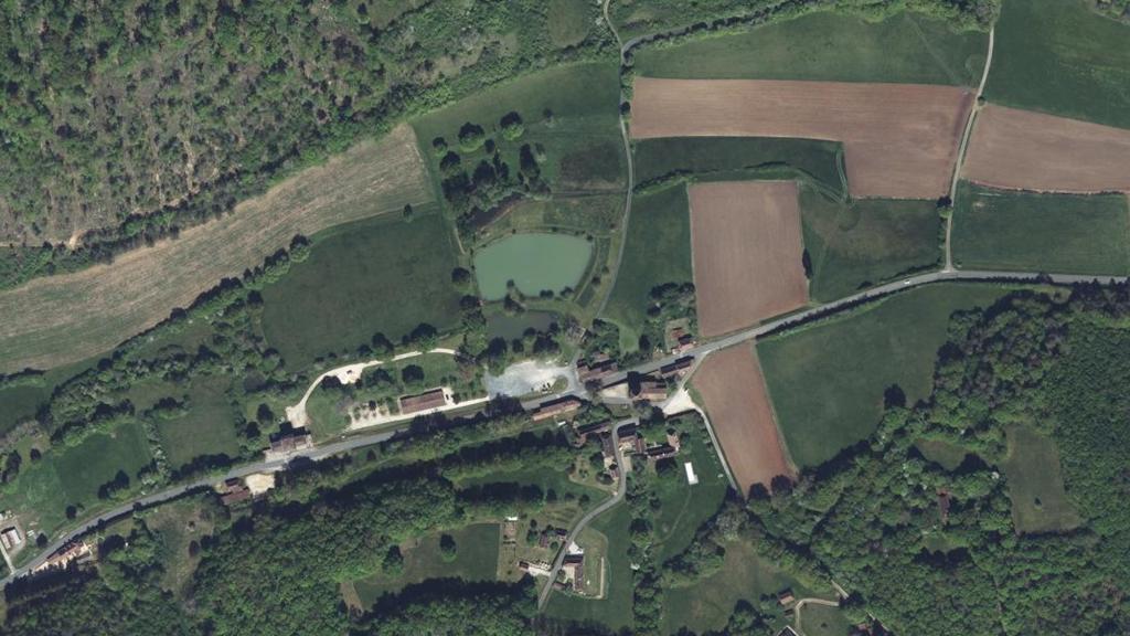 Vue aérienne des environs de Rouffignac-Saint-Cernin-de-Reilhac