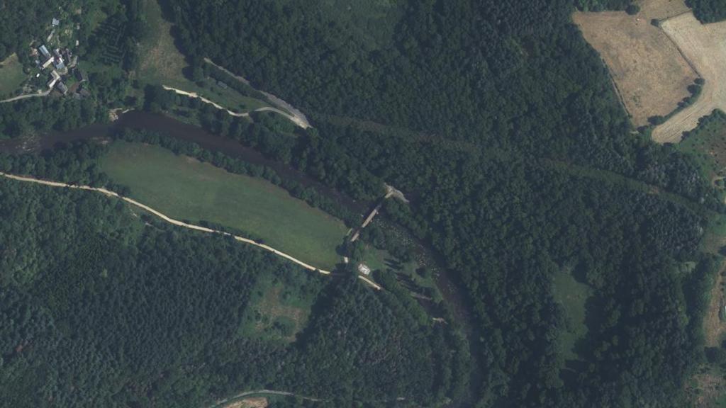 Vue aérienne des environs de Mirandol-Bourgnounac