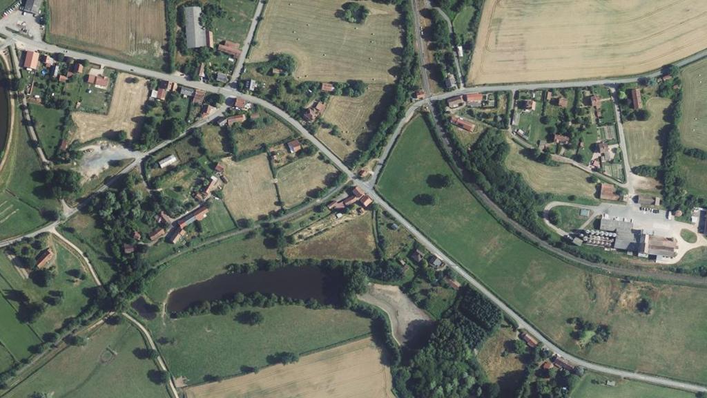 Vue aérienne de Les étangs de Lapeyrouse