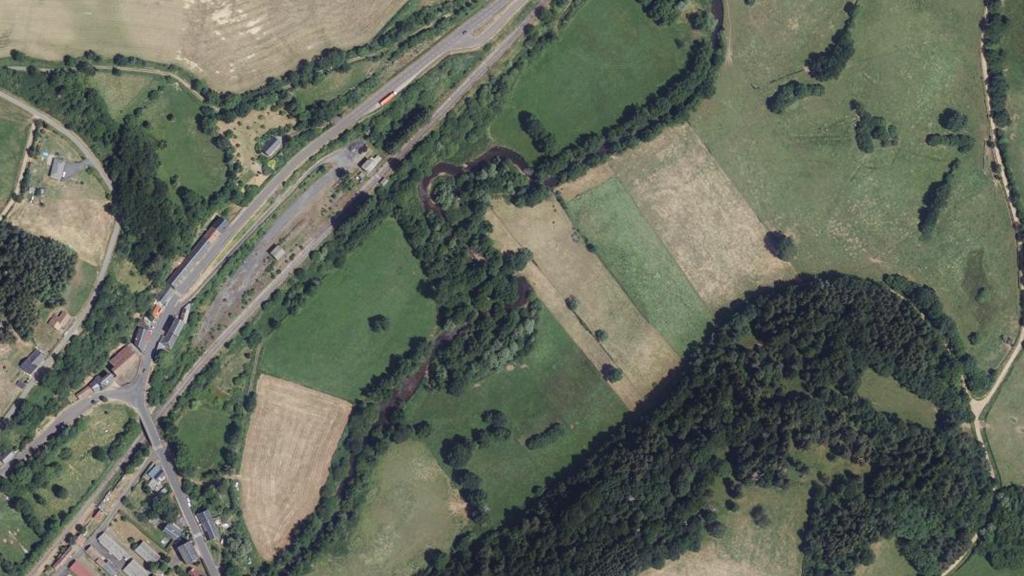 Vue aérienne de Les méandres de la Sioule