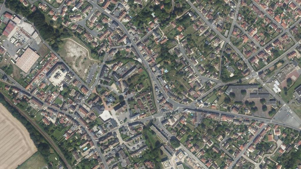 Vue aérienne des environs de Bornel