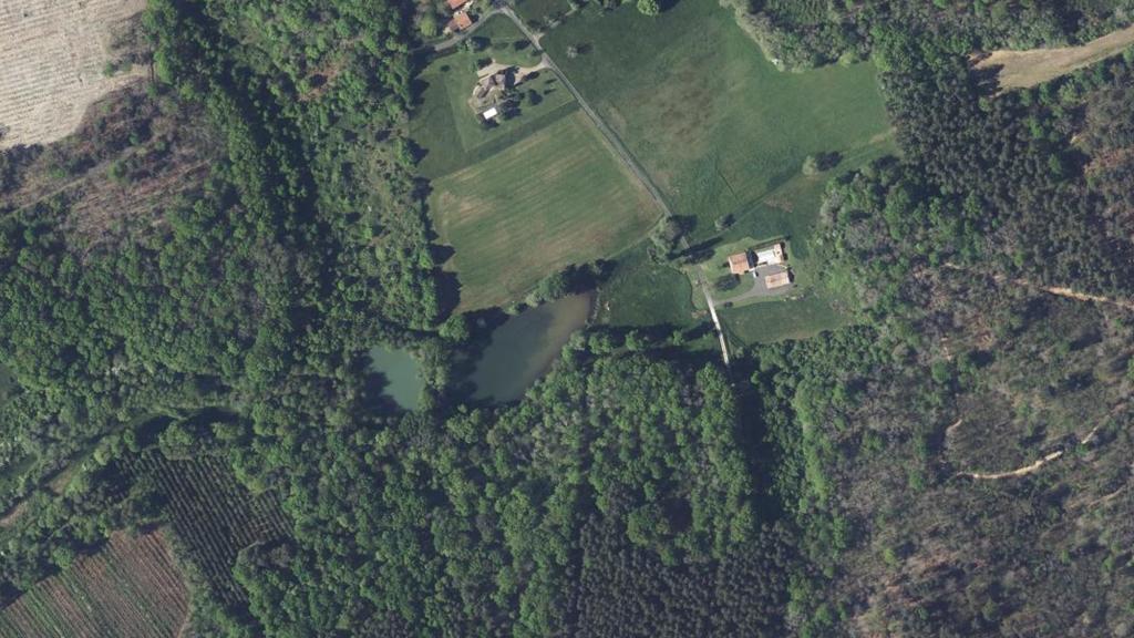 Vue aérienne des environs de Saint-Jean-d'Estissac