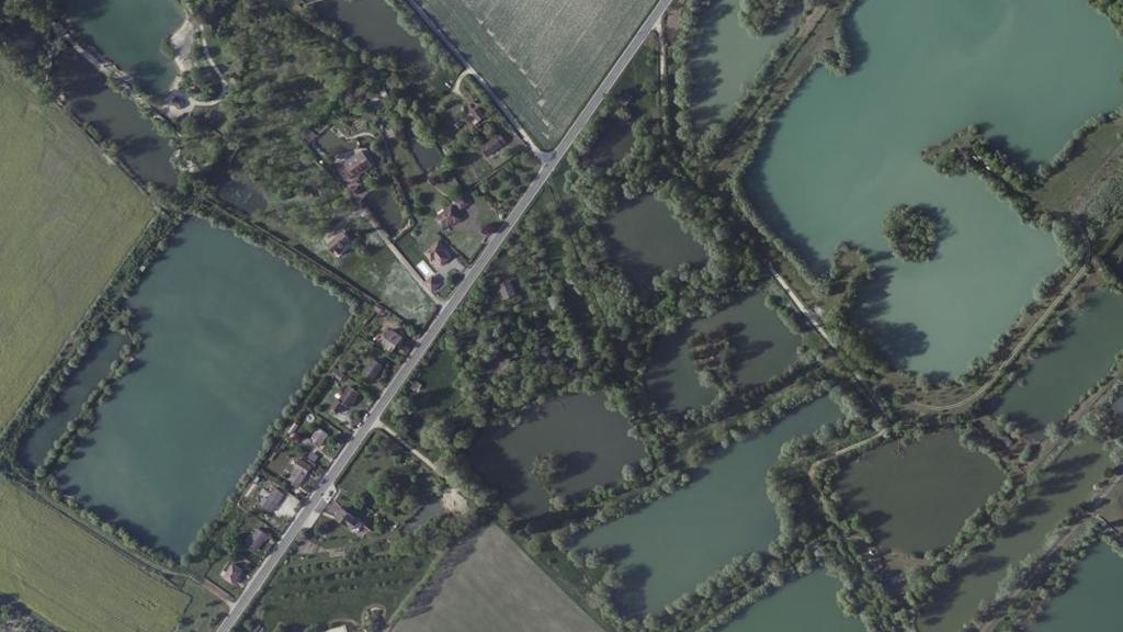 Vue aérienne des environs de Bouilly