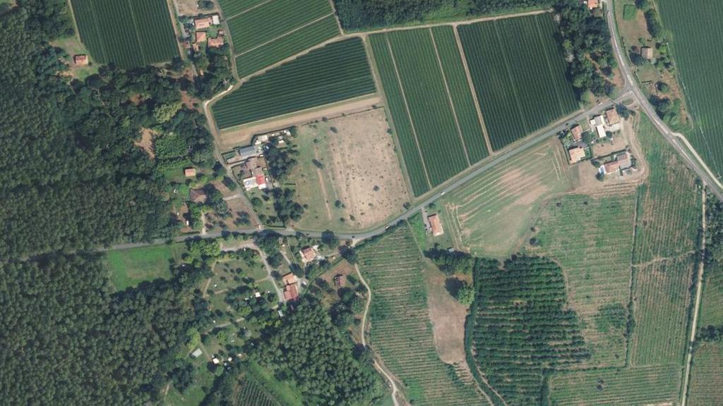 Vue aérienne des environs de Soustons