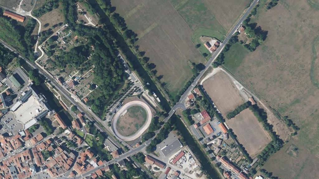 Vue aérienne des environs de Commercy