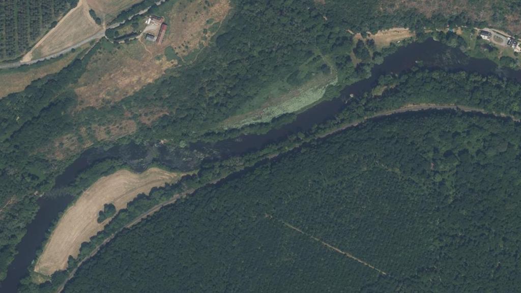 Vue aérienne des environs de Grimbosq
