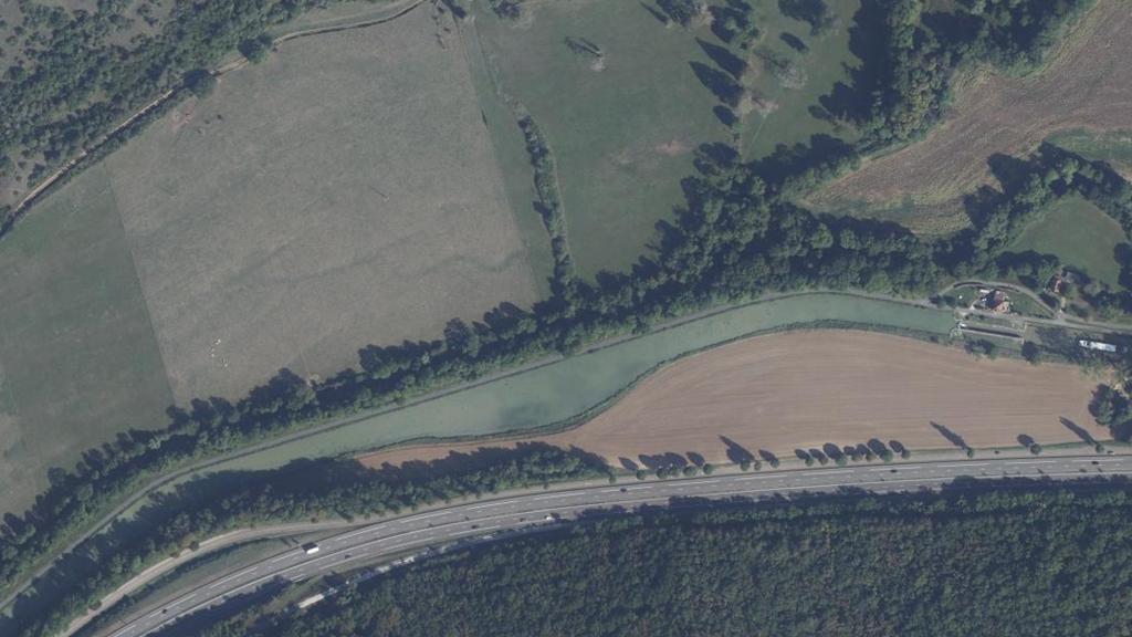 Vue aérienne de L'Ouche