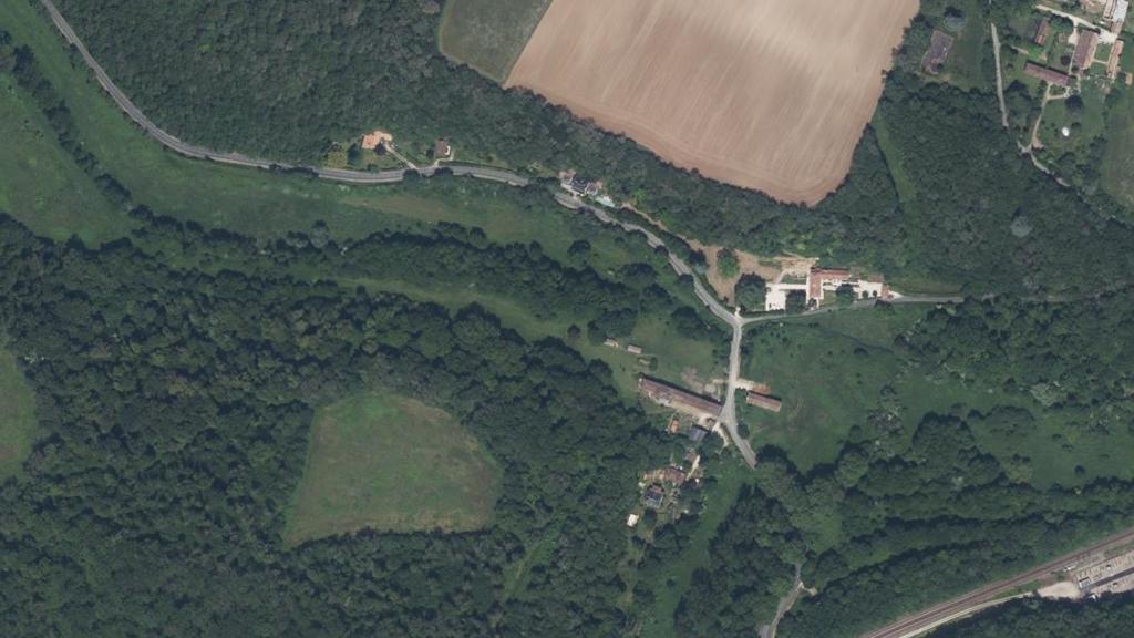Vue aérienne de Mezeau