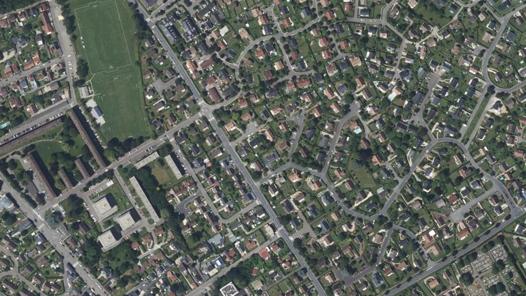 Vue aérienne des environs de Le Mesnil-Esnard