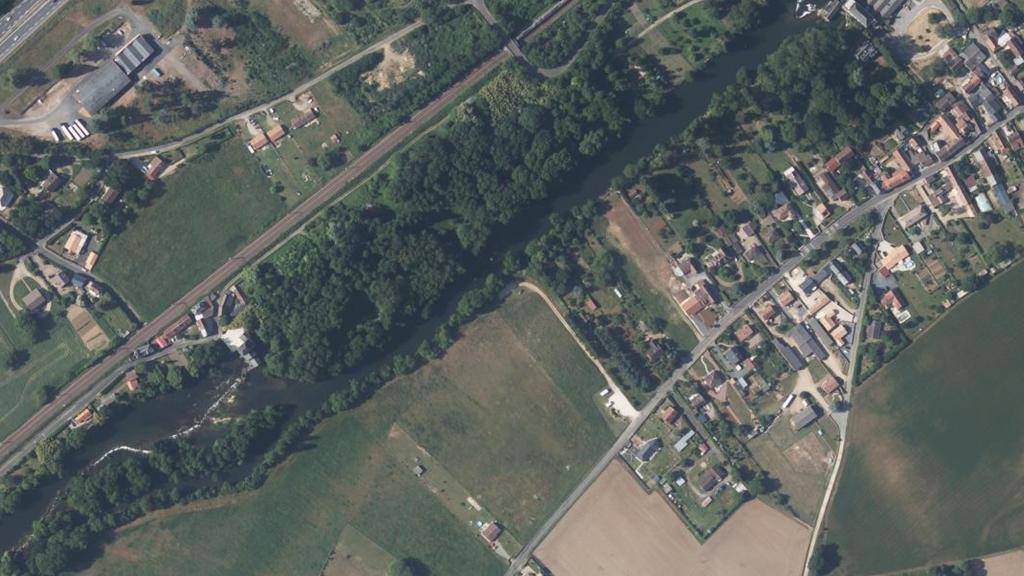 Vue aérienne de Naintre