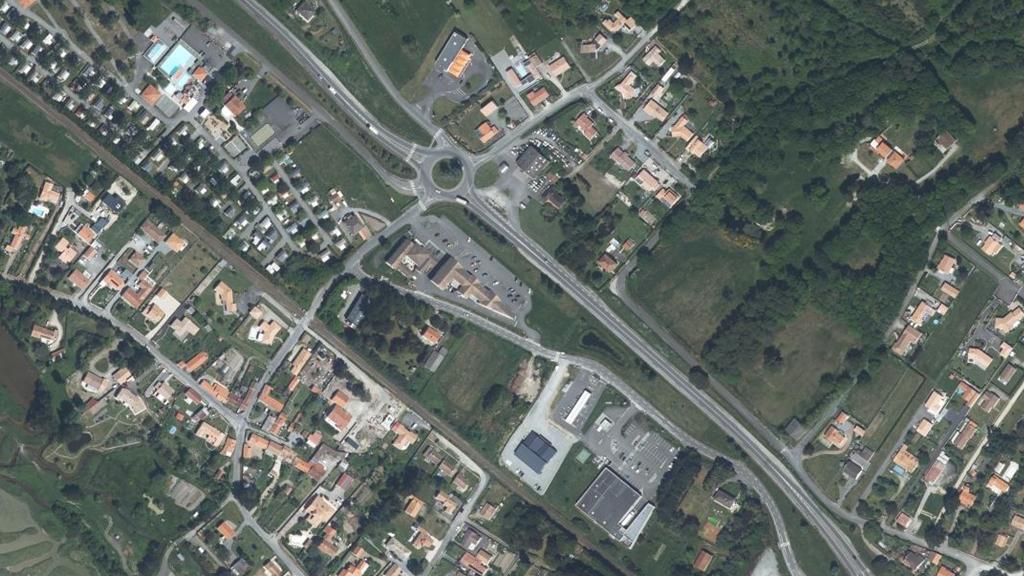 Vue aérienne des environs de Bouin