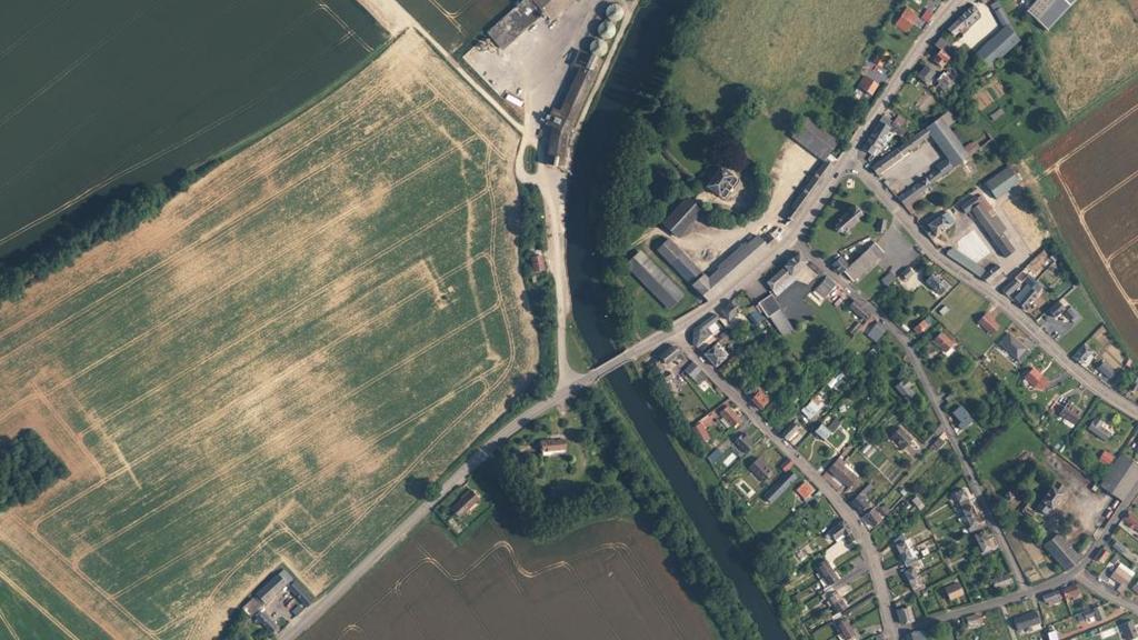Vue aérienne des environs de Bellenglise