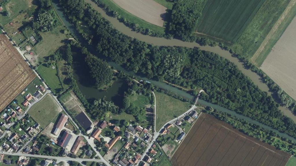 Vue aérienne des environs de Villeneuve-sur-Aisne