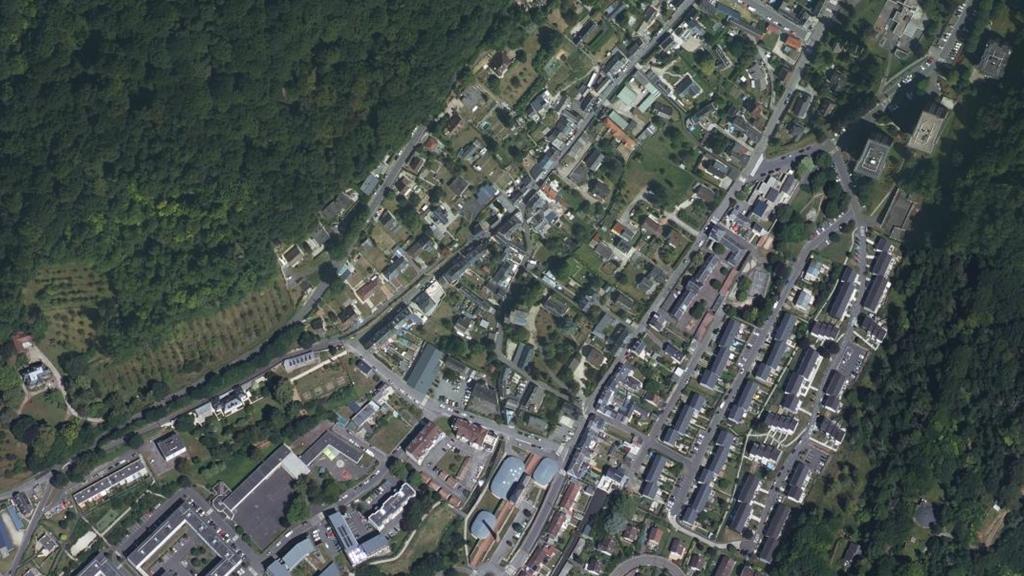 Vue aérienne de Parcours crottée