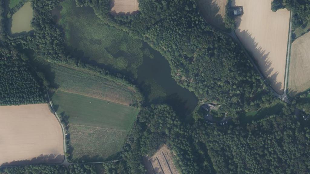Parcours de graciation du black-bass sur l'étang de Baron