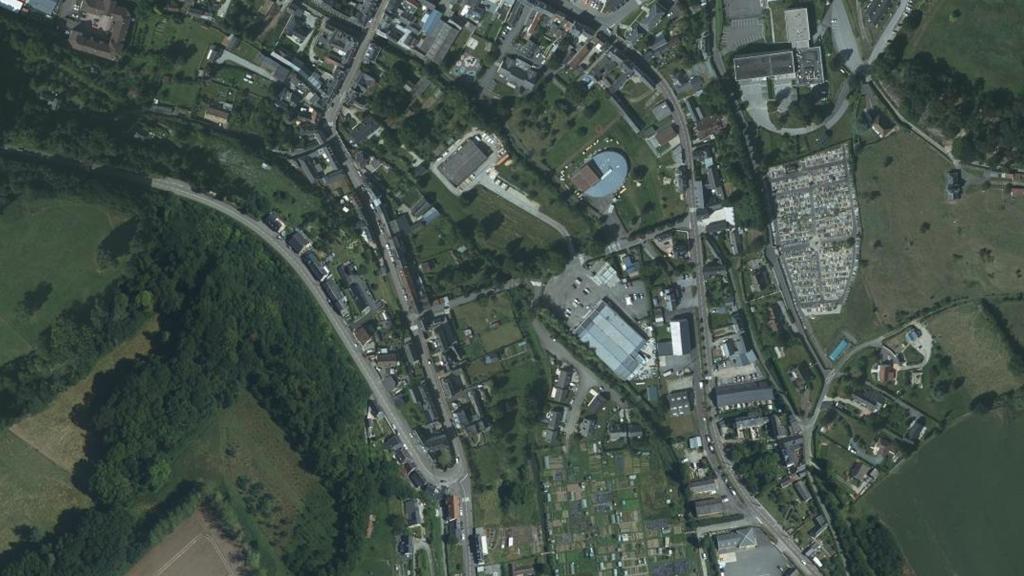Vue aérienne de Parcours de la source