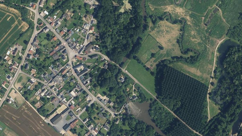 Vue aérienne de Parcours de pêche de Berthenicourt