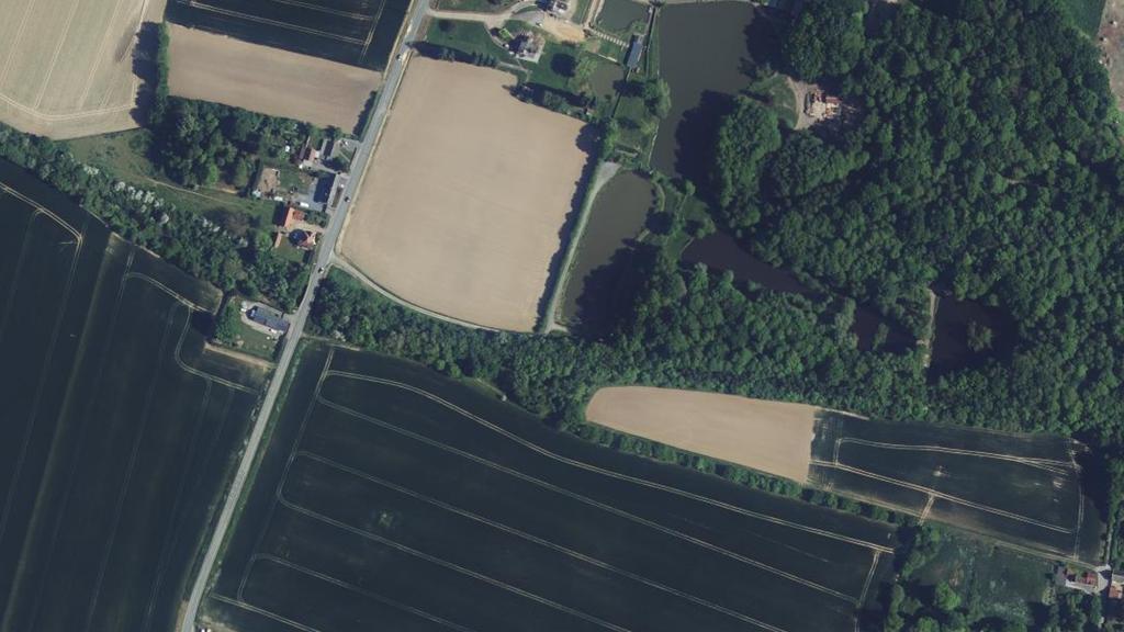 Vue aérienne des environs de Maretz