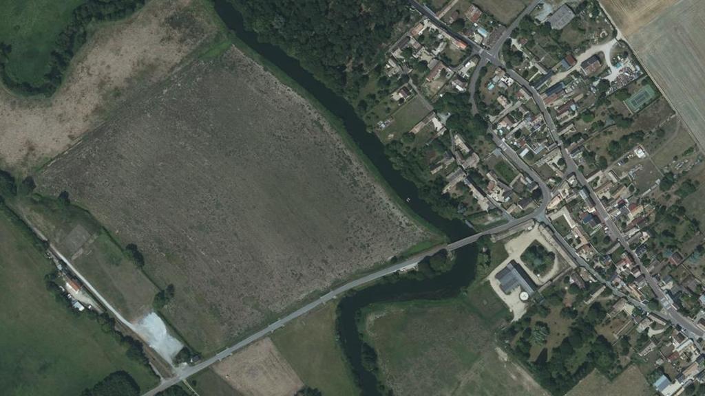 Vue aérienne de Parcours de pêche de Chambray