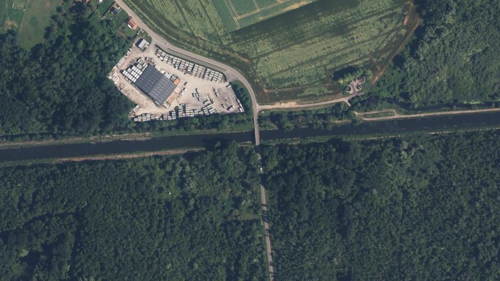 Vue aérienne des environs de Dury