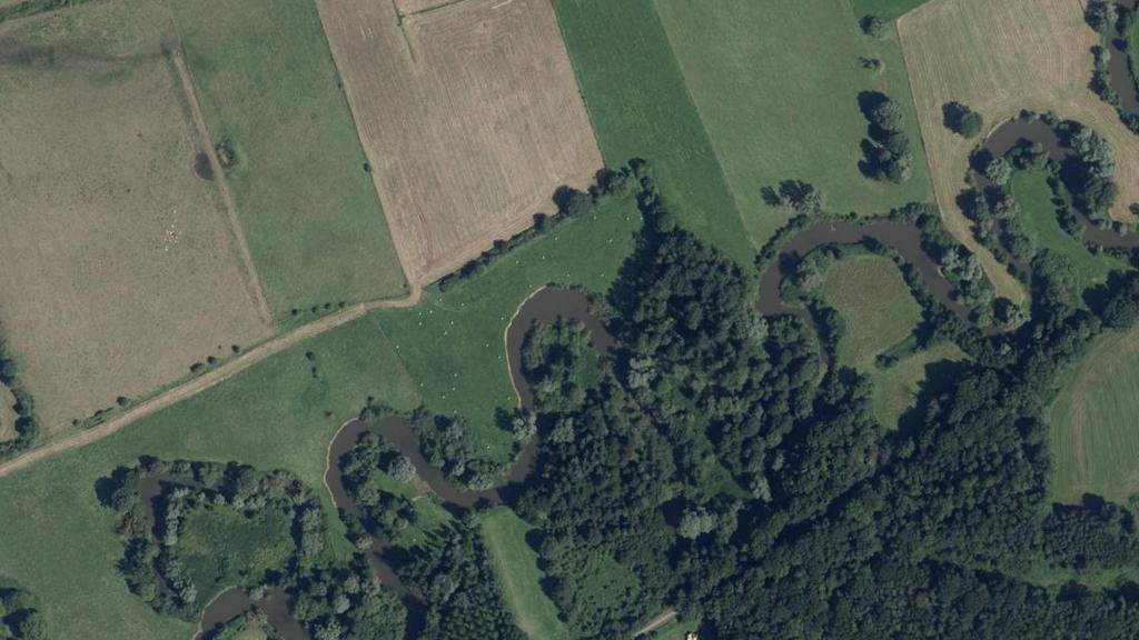 Vue aérienne de Parcours de pêche de Marly-Gomont
