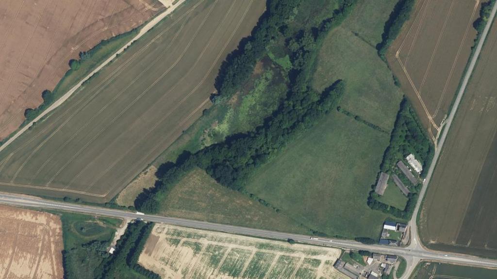Vue aérienne de Parcours de pêche de Regny