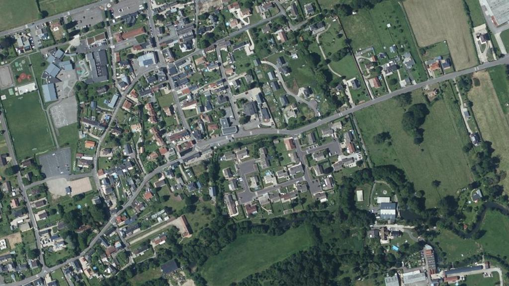 Vue aérienne des environs de Romilly-sur-Andelle