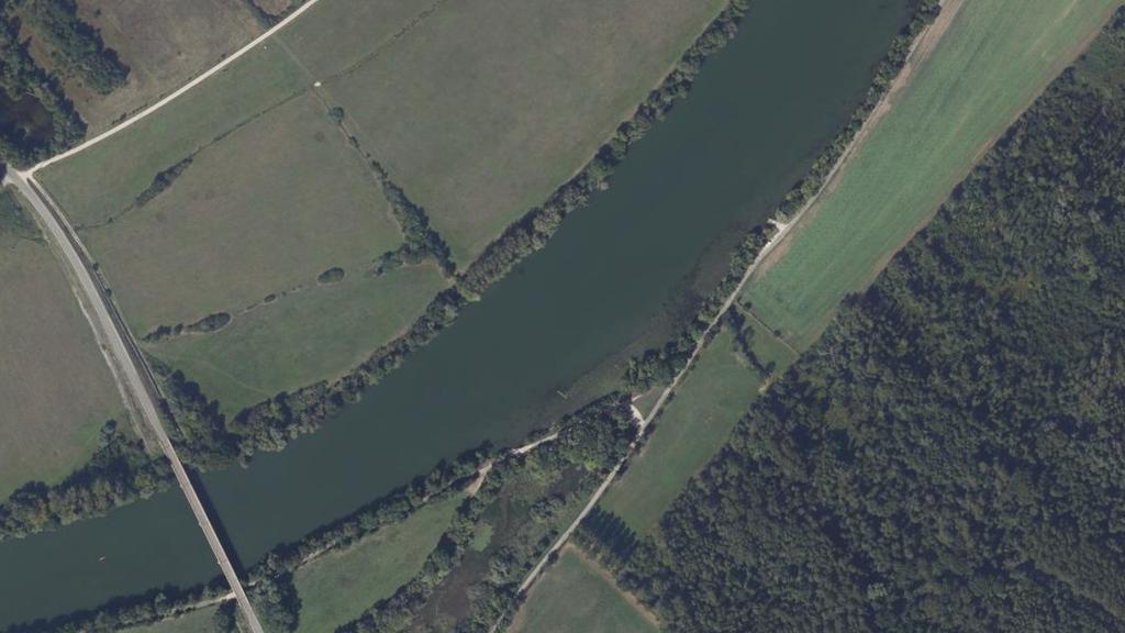 Vue aérienne des environs de Saint-Seine-en-Bâche