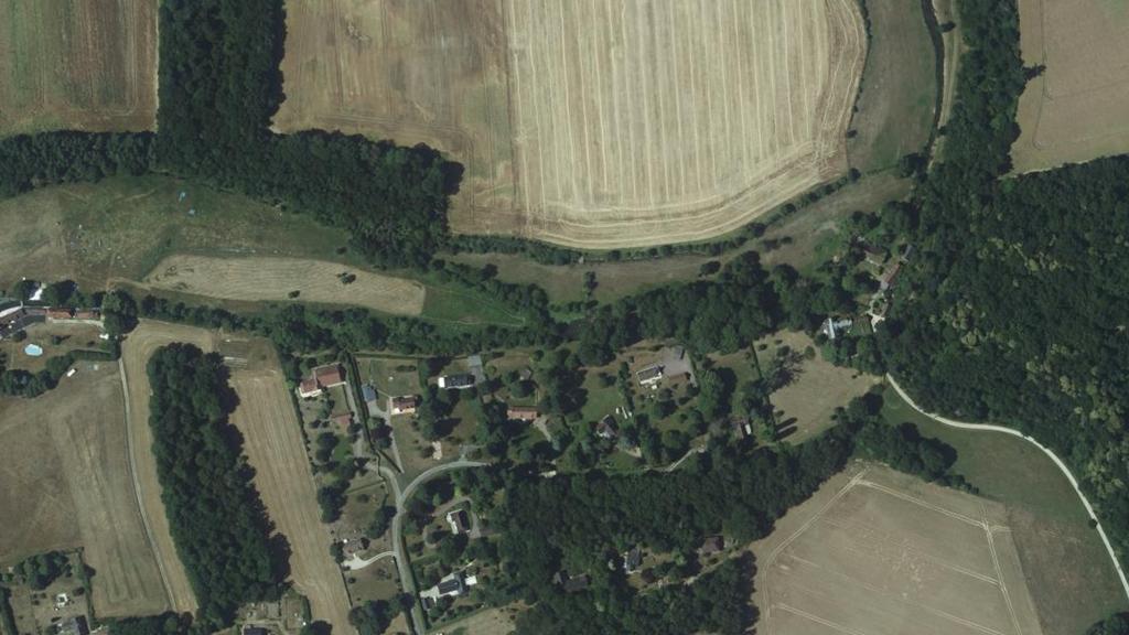 Vue aérienne des environs de Grossœuvre