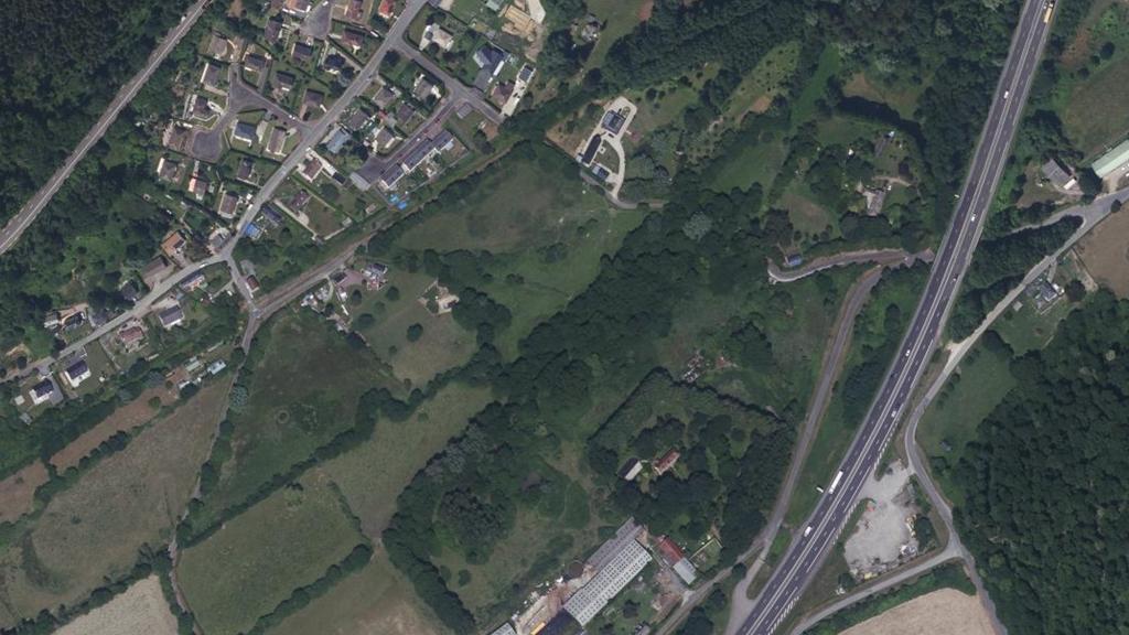 Vue aérienne des environs de Boulleville