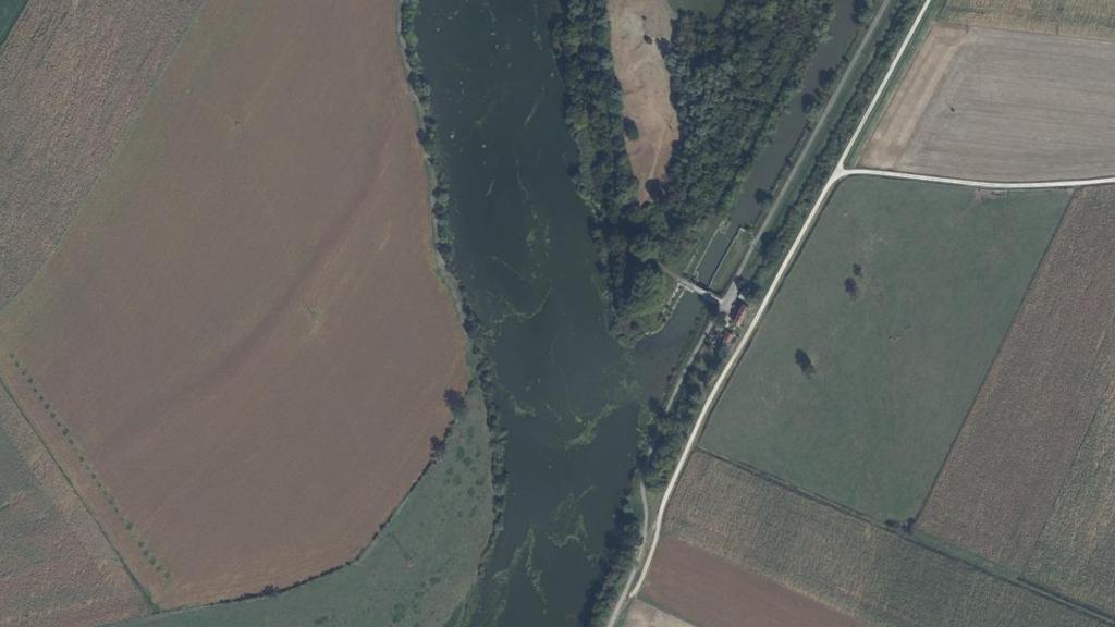 Vue aérienne de Parcours de pêche de Trugny