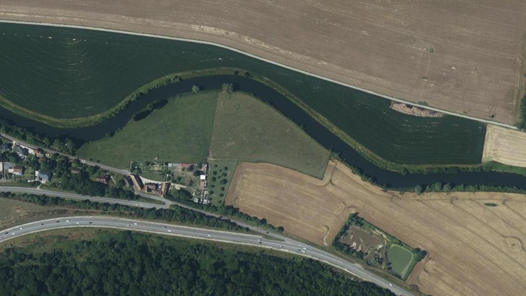 Vue aérienne des environs de Les Damps