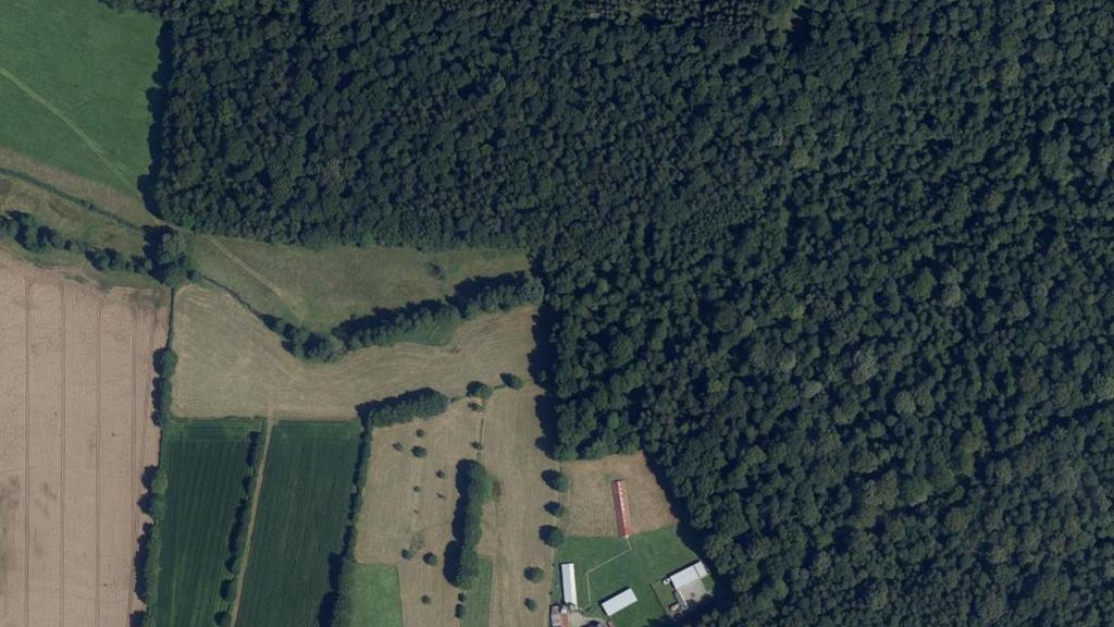 Vue aérienne des environs de Buironfosse