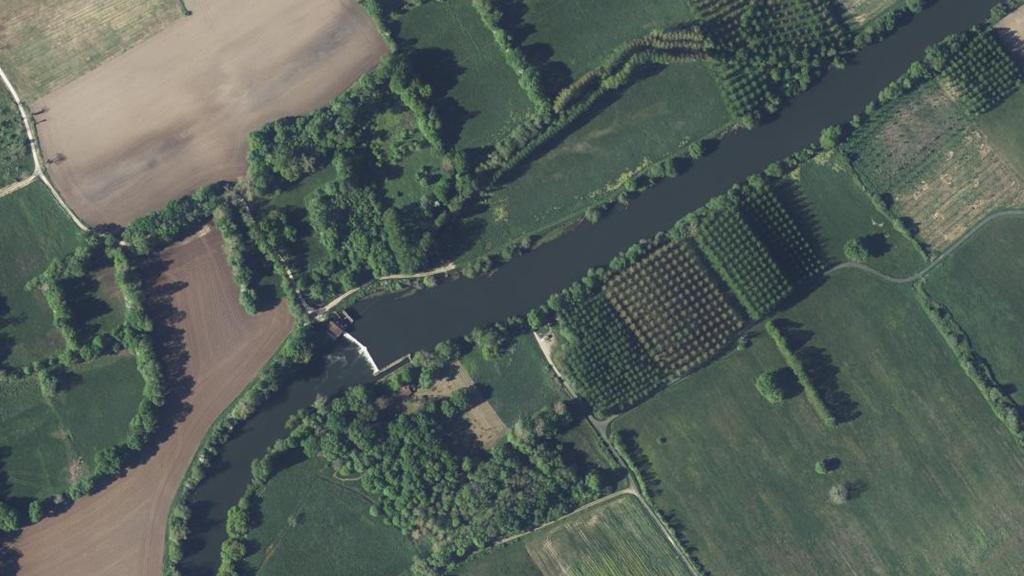 Vue aérienne des environs de Sourzac