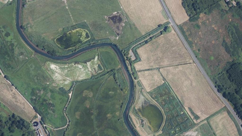 Vue aérienne des environs de Paluel