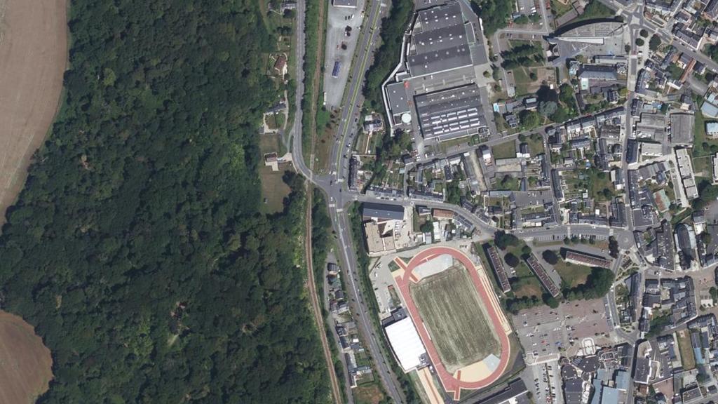 Vue aérienne de Parcours maréchal Leclerc