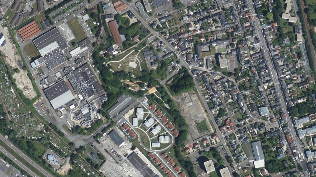Vue aérienne de Parcours Valorec