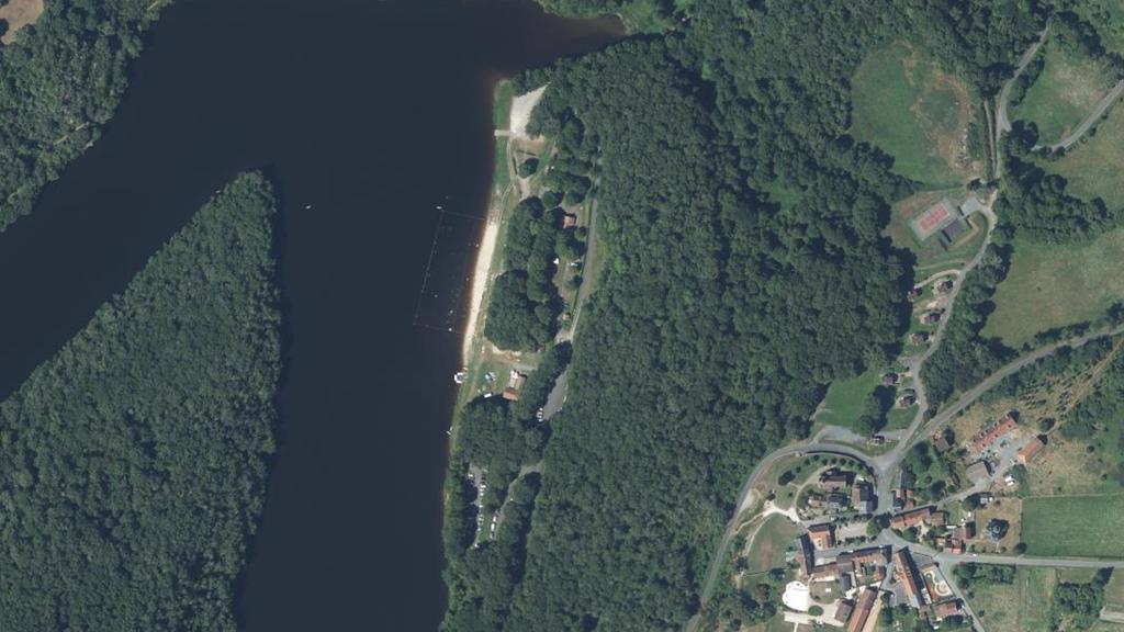 Vue aérienne des environs de Bonnat
