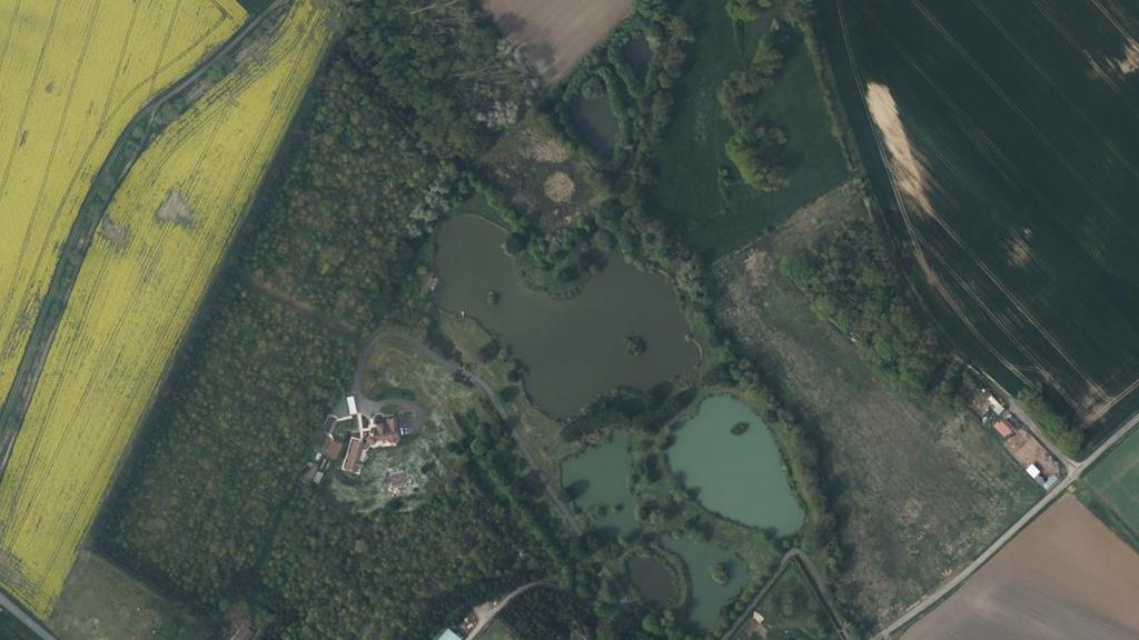 Vue aérienne des environs de Tramery