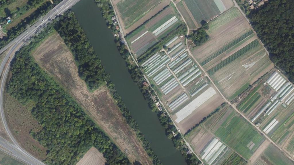 Vue aérienne des environs de Cergy