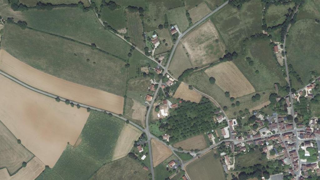 Vue aérienne des environs de Miers