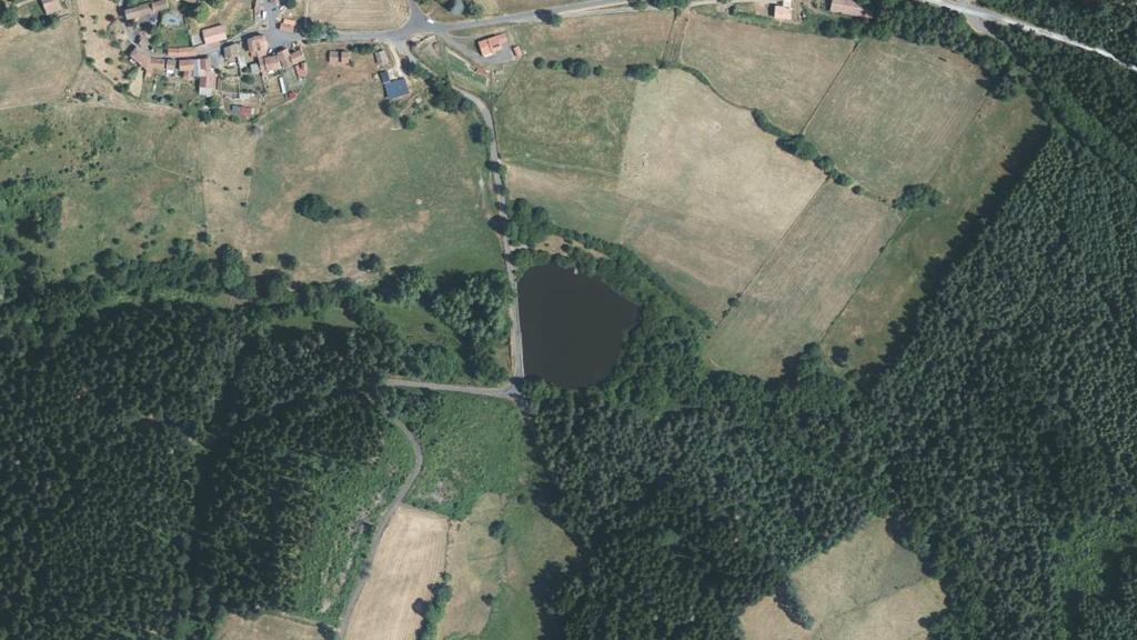 Vue aérienne de Plan d'eau de Berbezit à Berbezit