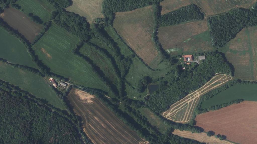 Vue aérienne des environs de Roquecourbe