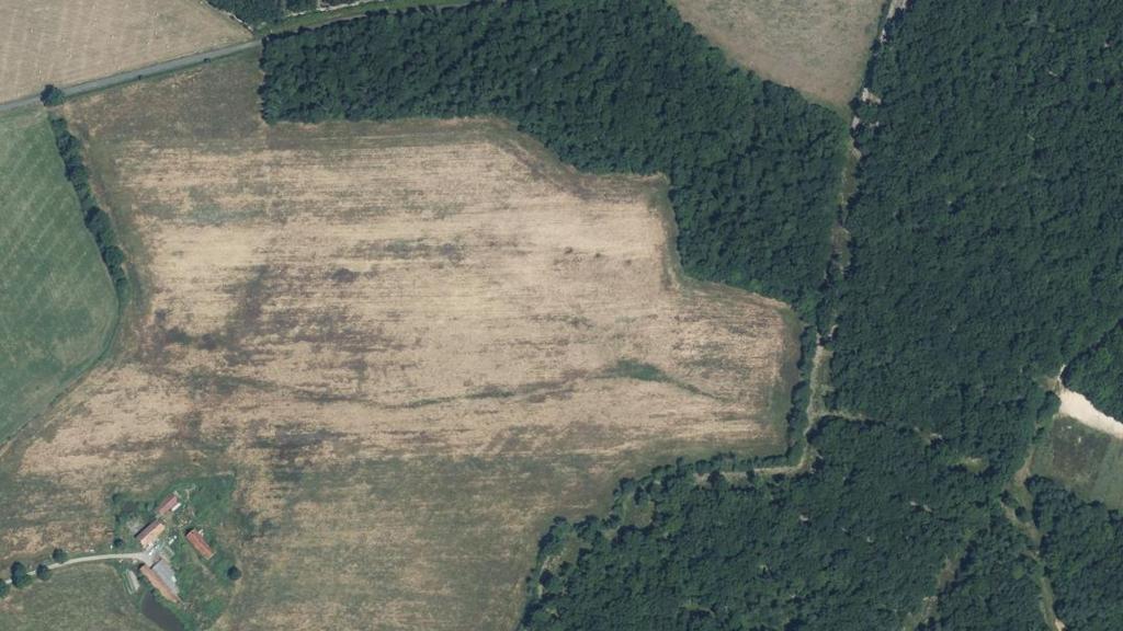Vue aérienne des environs de Chapeau