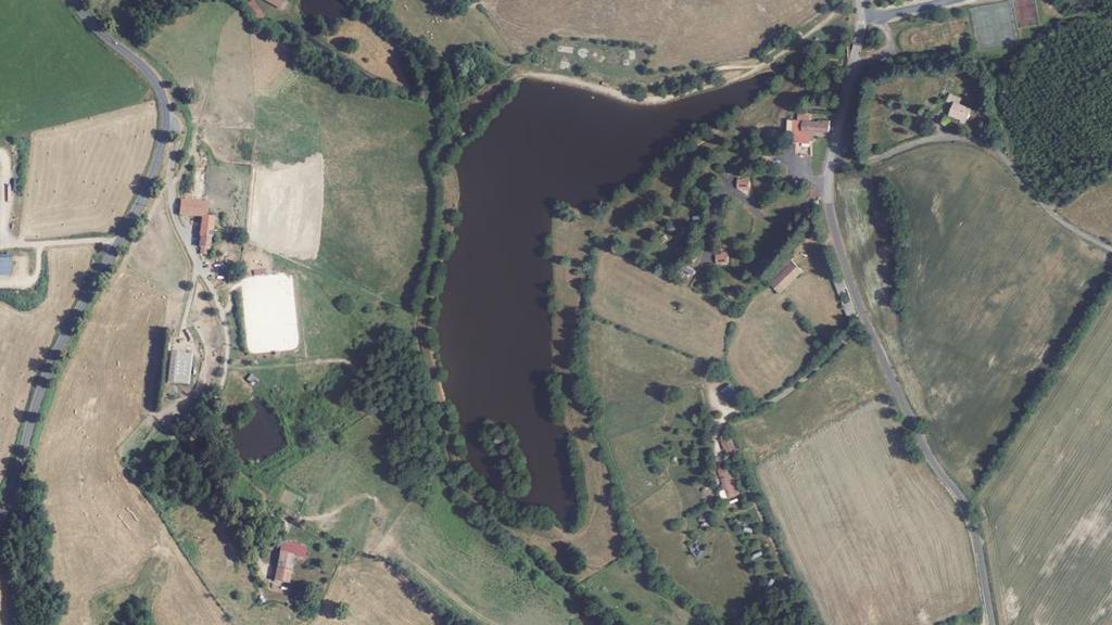 Vue aérienne de Plan d'eau de Cunlhat