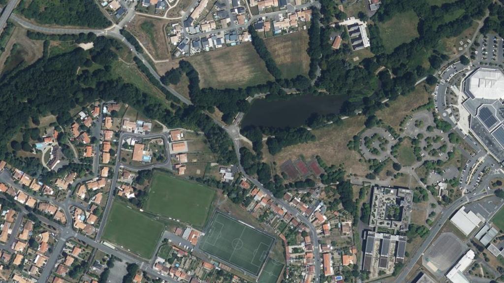 Vue aérienne des environs de Venansault