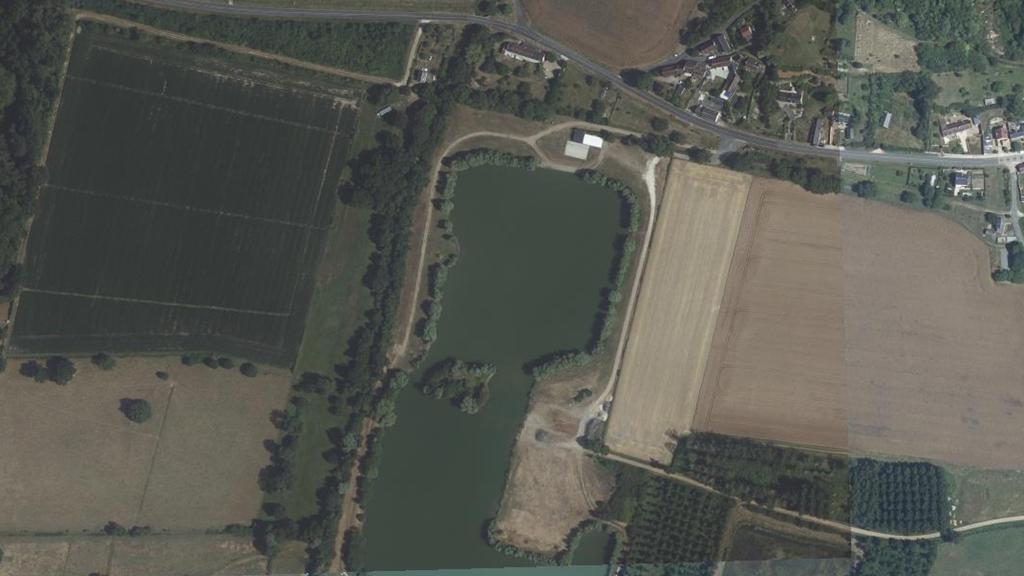 Vue aérienne de Plan d'eau de la Chauffetière - Sougé