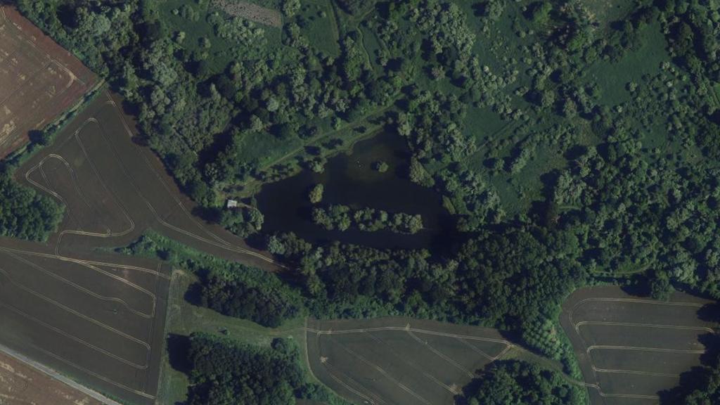 Vue aérienne des environs de Fismes