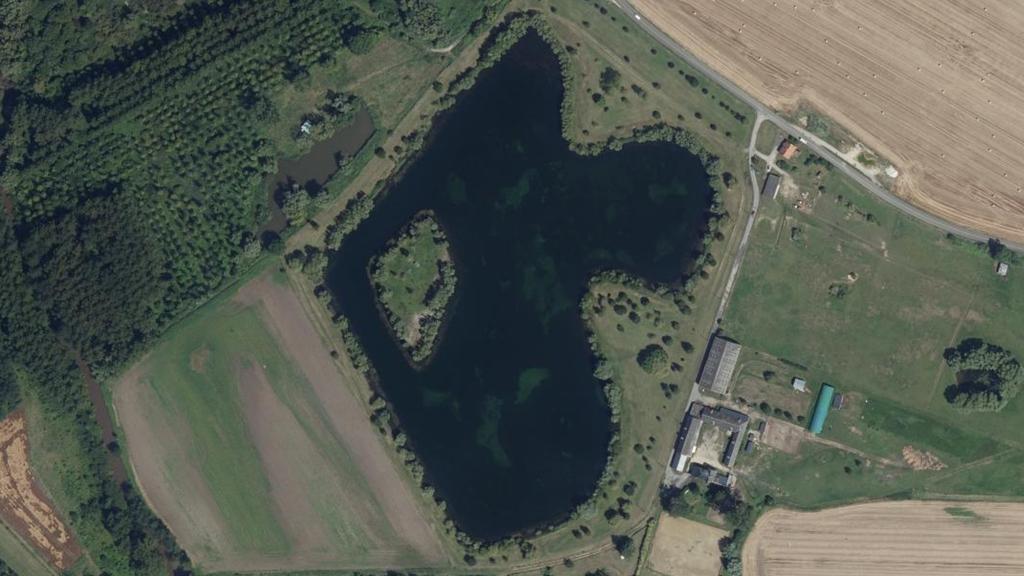 Vue aérienne de Plan d'Eau de la Ferme de la Grange