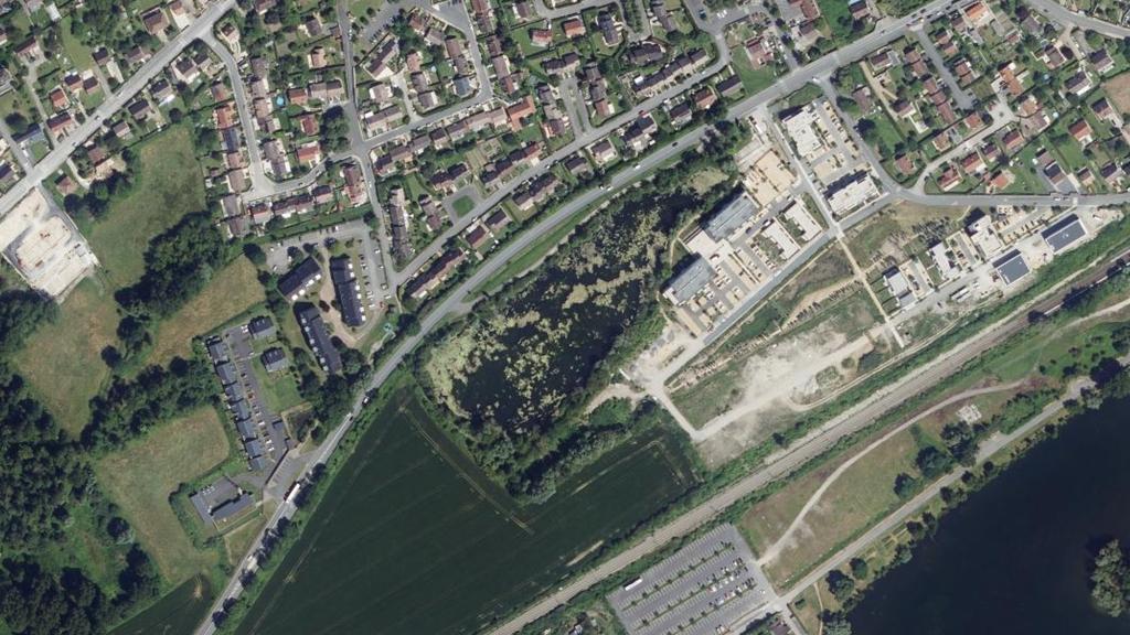 Vue aérienne de Plan d'Eau de la Nacelle